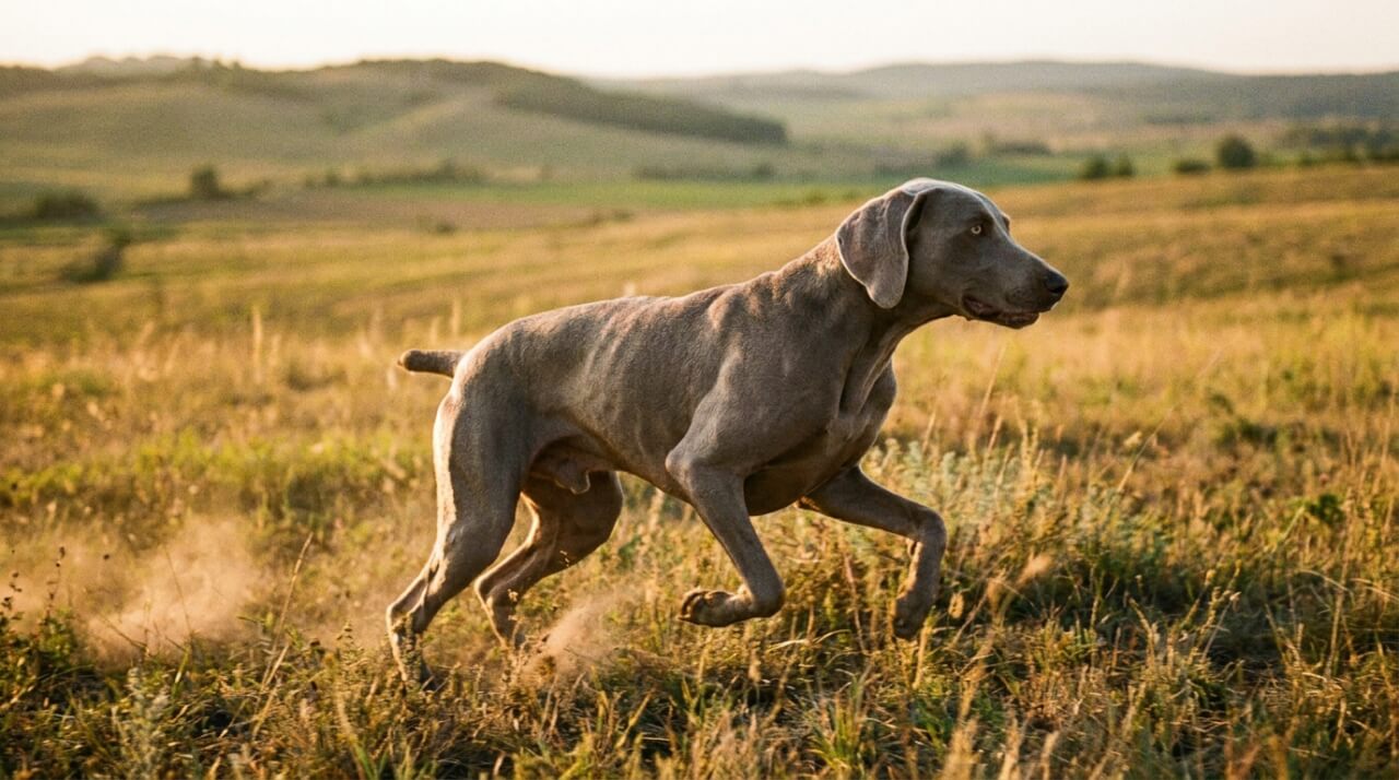 Características Físicas del Weimaraner: Un Cuerpo Diseñado para el Rendimiento