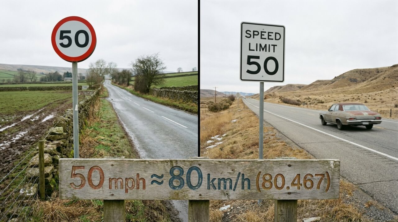 Le cadre légal des 50 mph au Royaume-Uni et aux États-Unis