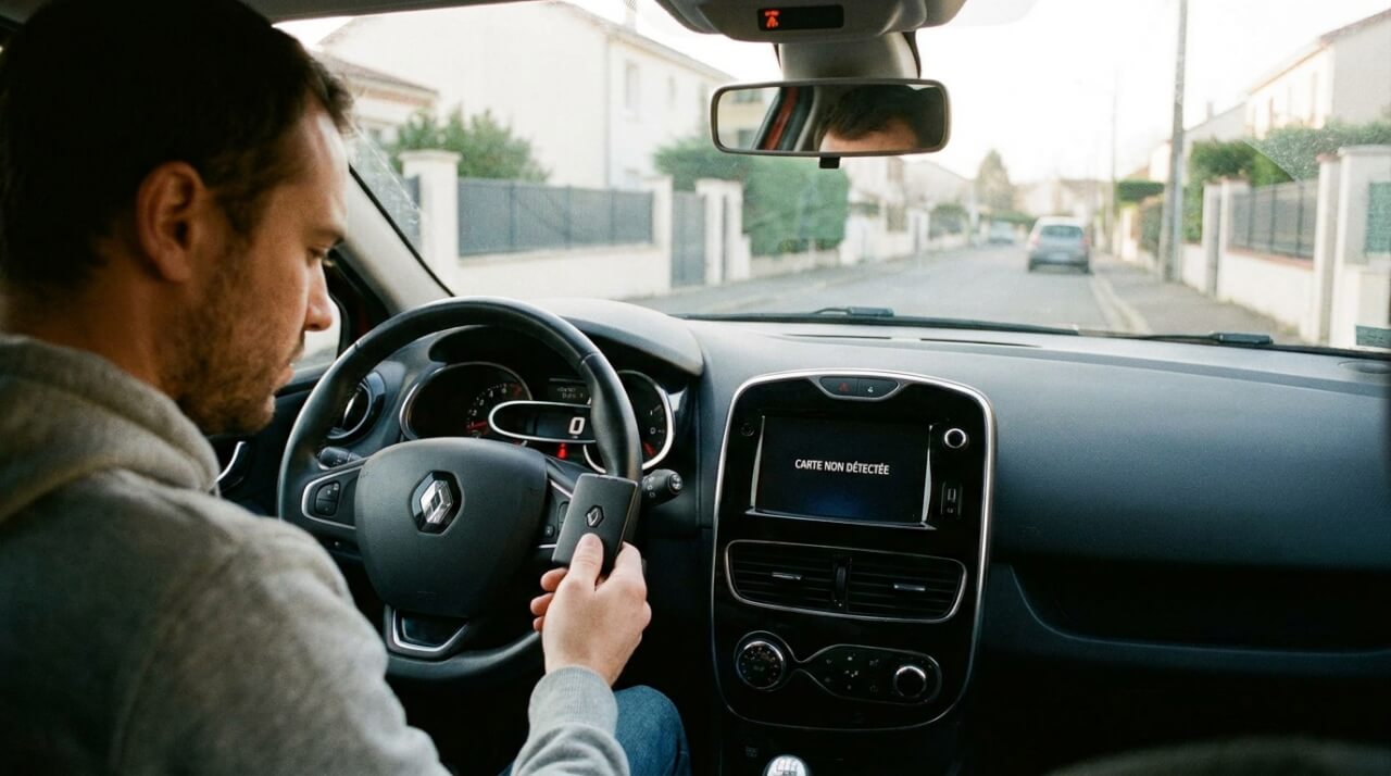 Carte Clio 4 non reconnue : causes réelles et solutions