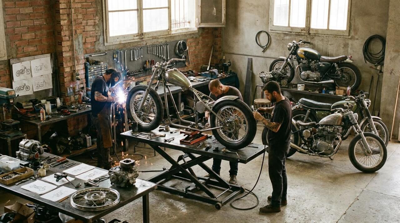 La méthode de travail : comment naît une moto Morlock Motors ?