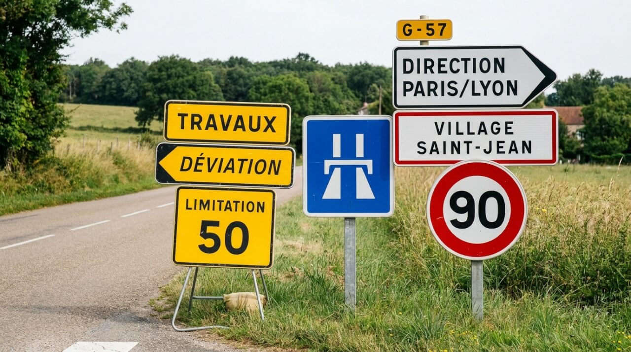 Comprendre la logique des couleurs dans la signalisation routière française