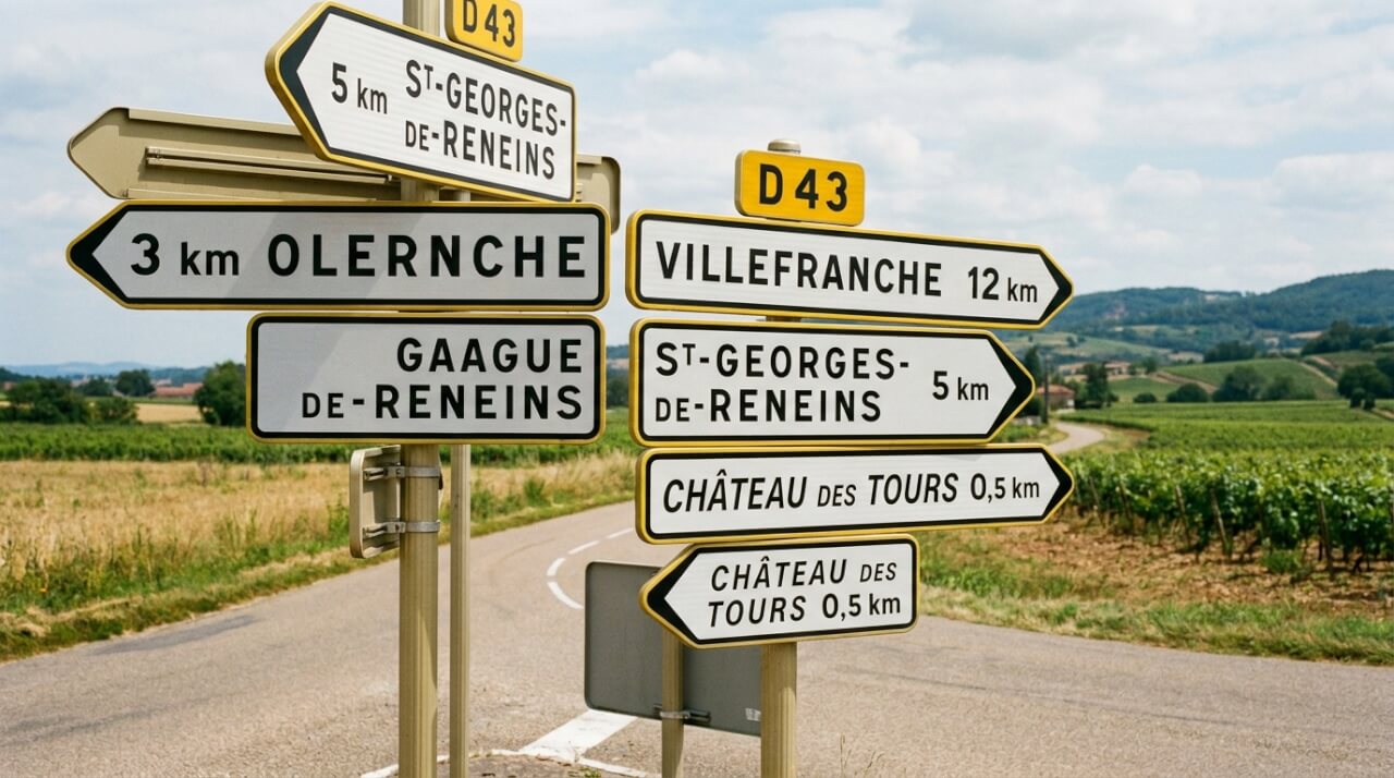 Panneaux blancs à bords jaunes : la signalisation de position et de localisation