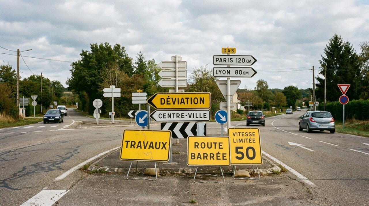 Panneaux Jaunes et Blancs : Décryptez la Signalisation Routière Française