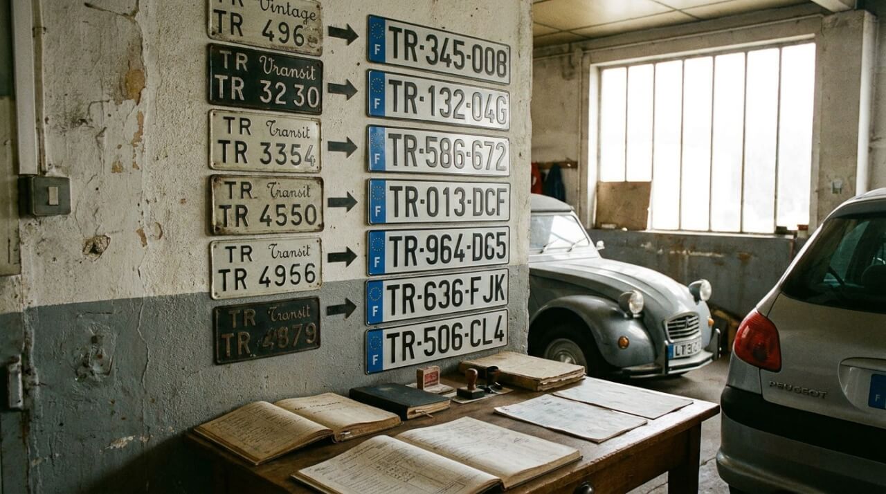 L'historique des plaques TR et leur évolution réglementaire