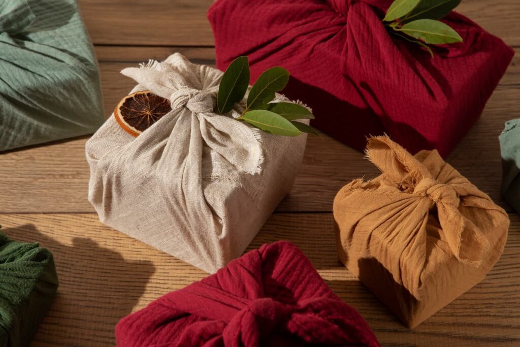 Emballage Furoshiki et Toile de Jute 