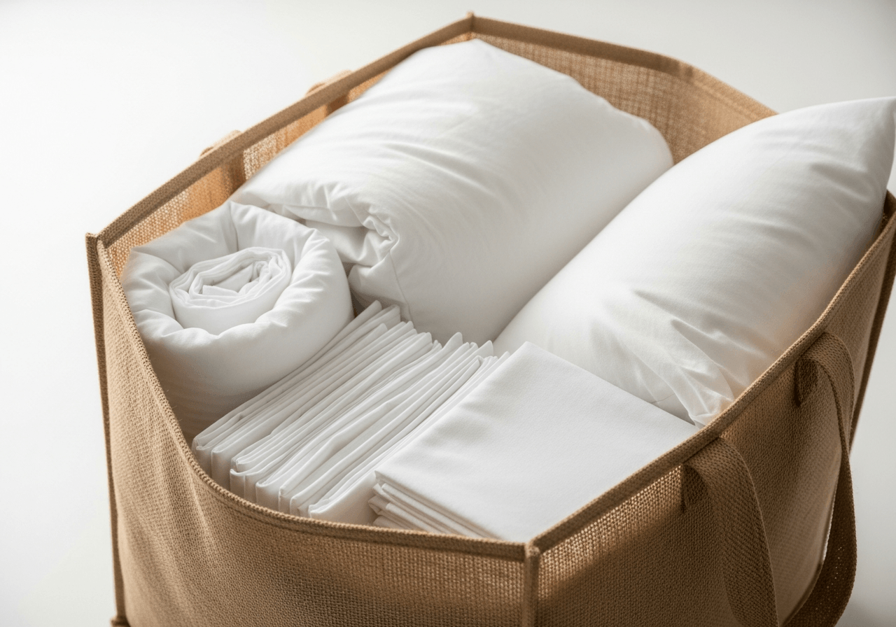 sac en toile de jute pour rangement couette oreiller linge - guide complet