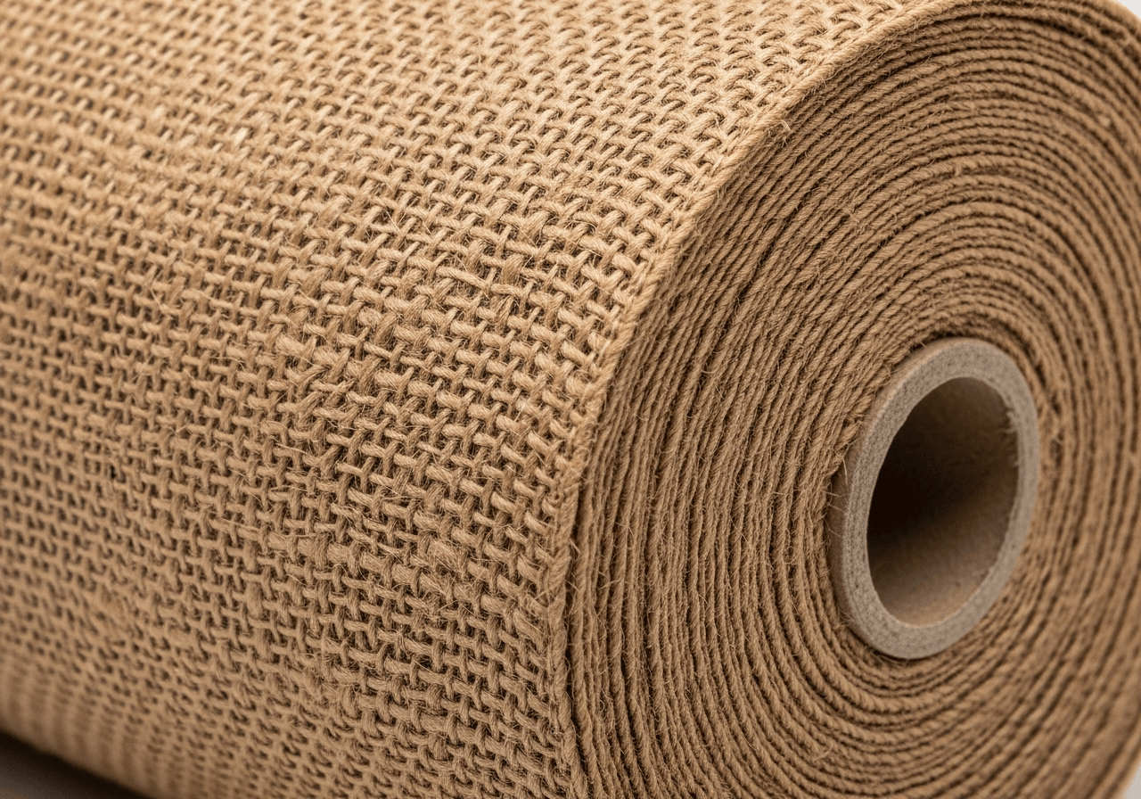 toile de jute en rouleau - détail pratique