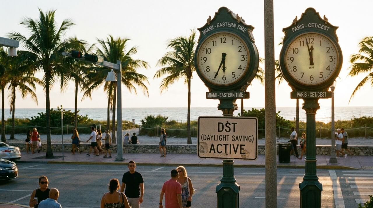Le fuseau horaire de Miami expliqué simplement : Eastern Time et DST