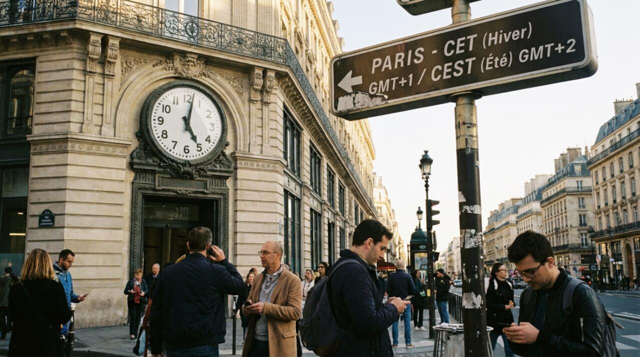 Le fuseau horaire de Paris expliqué : CET et CEST