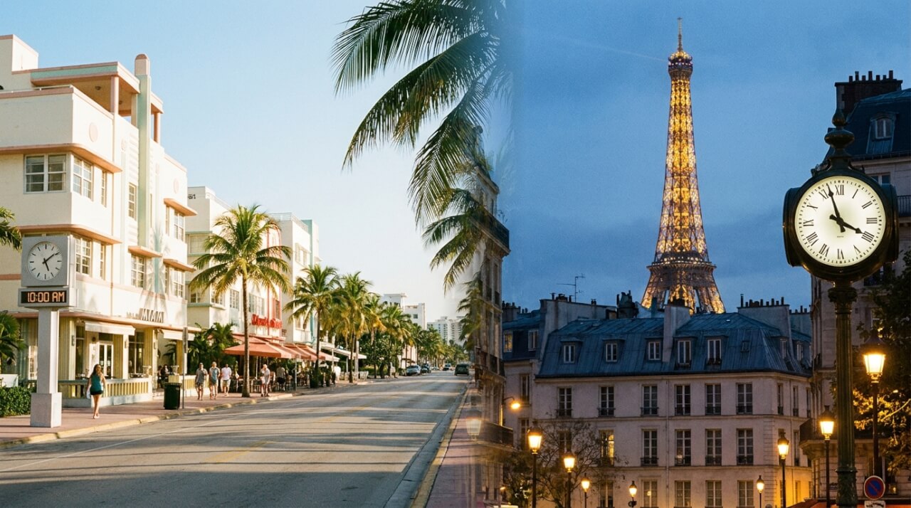 Décalage Horaire Miami-Paris : Le Guide Complet des Fuseaux Horaires