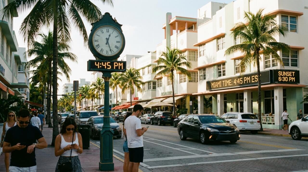 Quel fuseau horaire est utilisé à Miami ?