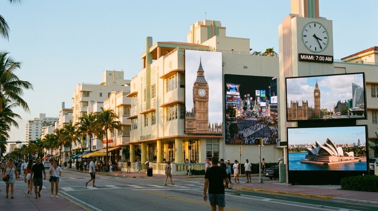 Comparaison horaire : Miami face aux grandes villes mondiales