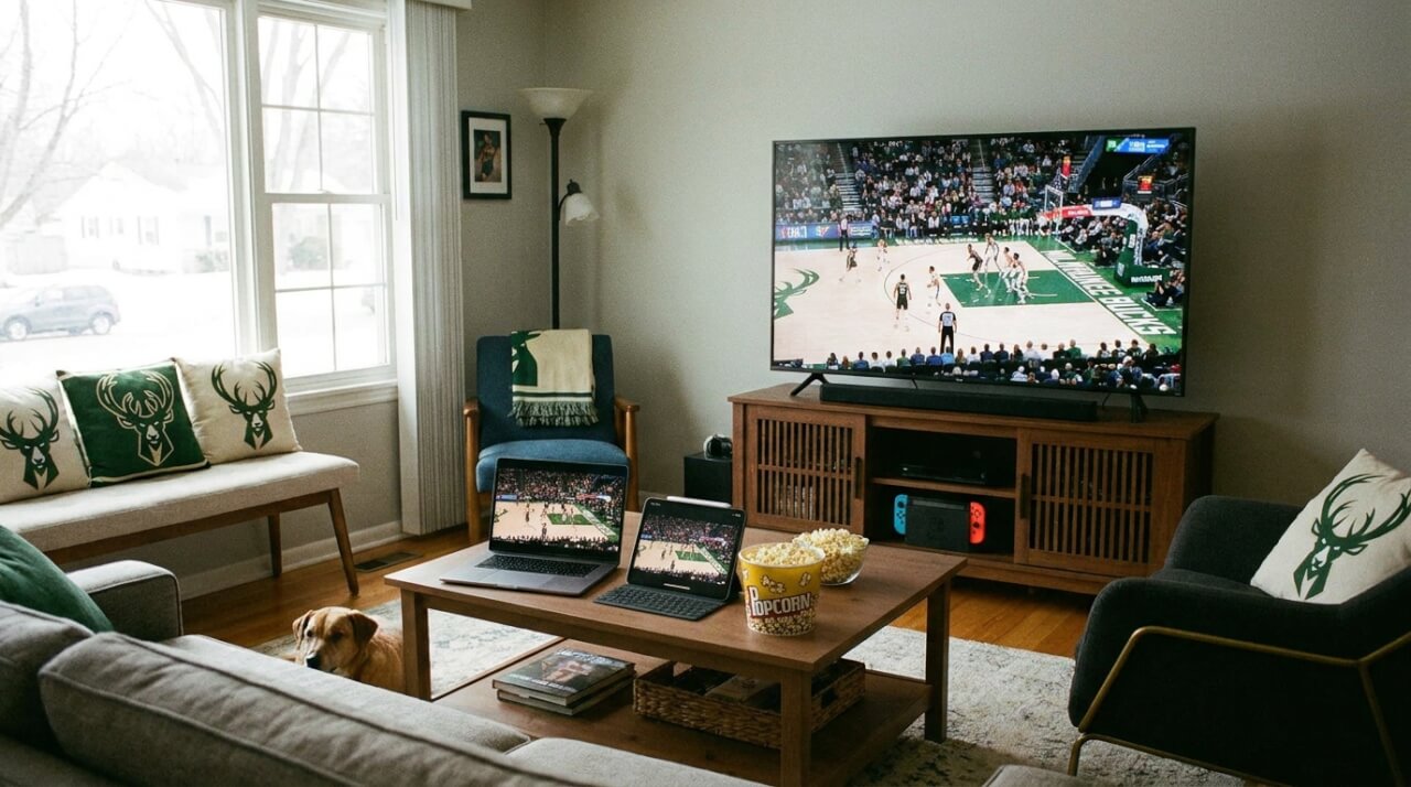 Les Chaînes de Diffusion et Plateformes Streaming des Matchs des Bucks