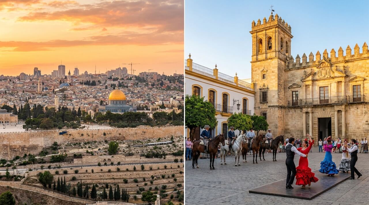Villes en J en Europe : de Jérusalem à Jerez