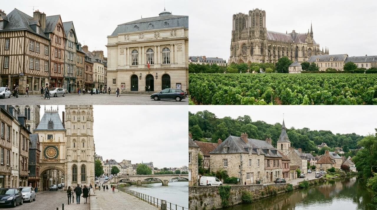 Les grandes villes en R en France : Rennes, Reims, Rouen et les autres